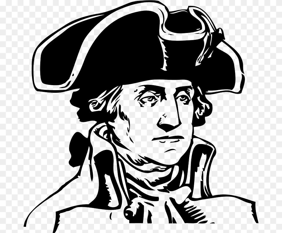 George Washington Clipart George Washington General Hat, Clothing, Person, Pirate, Adult Free Transparent Png