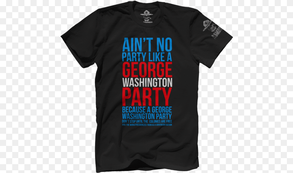 George Washington Party Active Shirt, Clothing, T-shirt Free Transparent Png