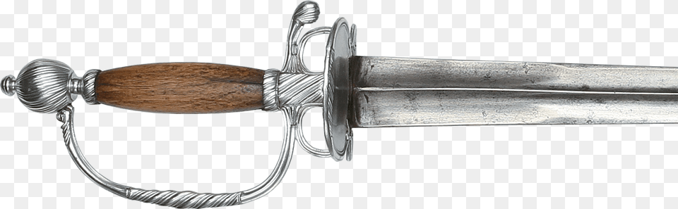 George Washington S 1753 Silver Hilted Smallsword George Washington Favorite Sword, Blade, Dagger, Knife, Weapon Png Image