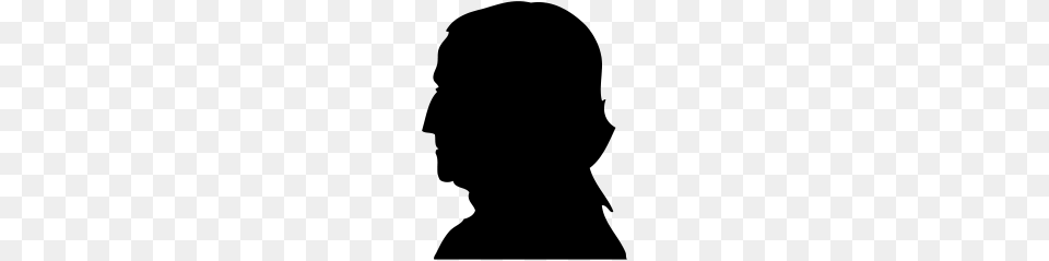 George Washington Silhouette, Gray Free Transparent Png