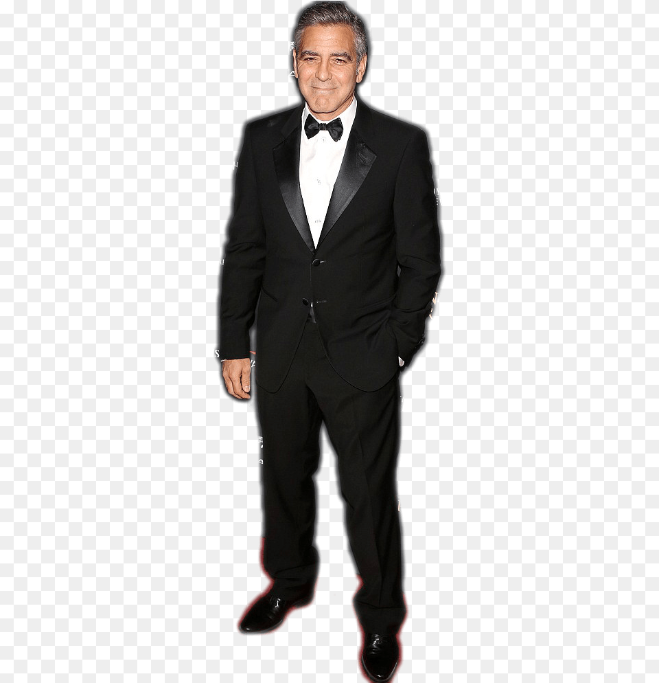 Georgeclooney George Clooney Oscars Oscar Oscar2019 Navy Blue Suit, Accessories, Tie, Tuxedo, Formal Wear Png