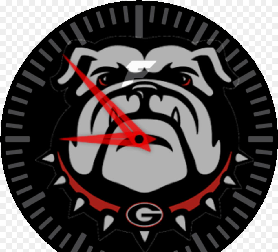 Georgia Bulldogs Analog Hairy Dawg Watch Face Preview Georgia Bulldogs Football, Person, Head Png Image