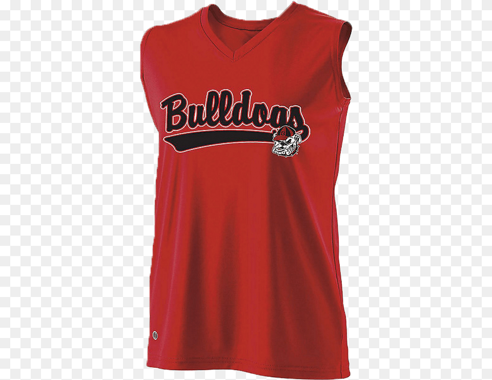 Georgia Bulldogs Curve Ladies Jersey Georgia Bulldogs Softball Logo, Clothing, Shirt, Blouse Png