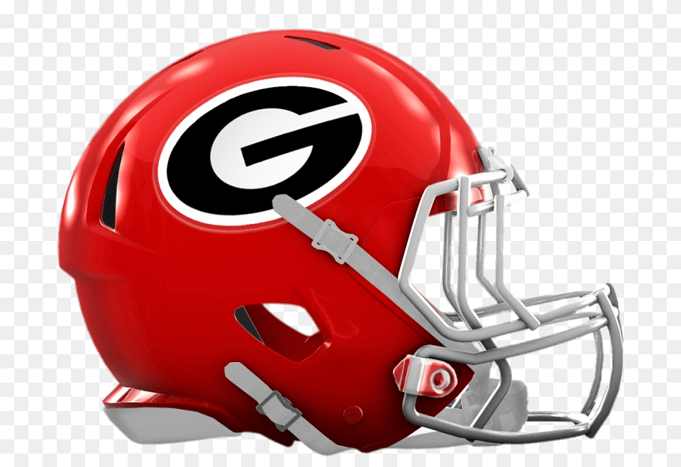 Georgia Bulldogs Football Helmet, American Football, Football Helmet, Person, Playing American Football Png Image