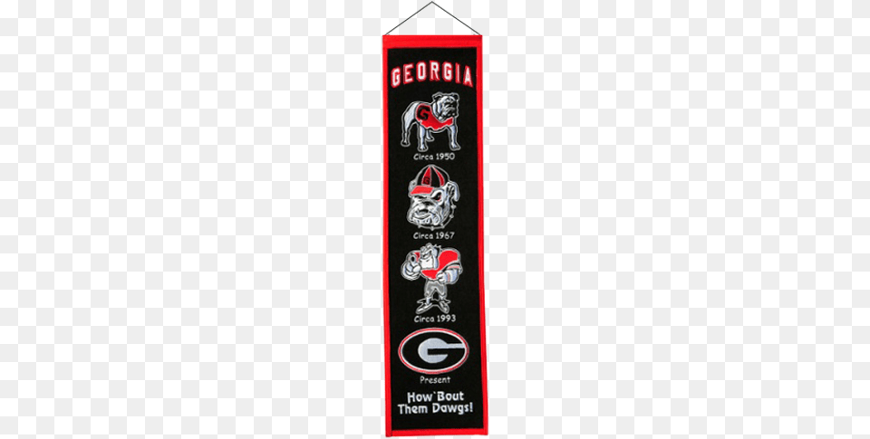 Georgia Bulldogs Heritage Banner, Emblem, Symbol, Blackboard Free Transparent Png