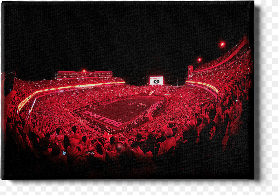 Georgia Bulldogs Sanford Red Lights Georgia Vs Notre Dame 2019 Red Lights, Crowd, Person, Concert, Architecture Png