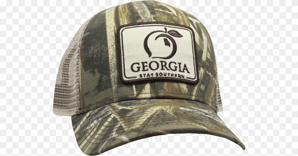 Georgia Patch Trucker Hat Baseball Cap, Baseball Cap, Clothing, Helmet Png