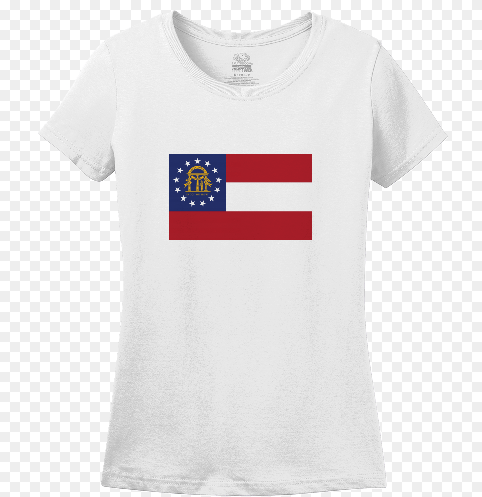 Georgia State Flag, Clothing, T-shirt Png Image