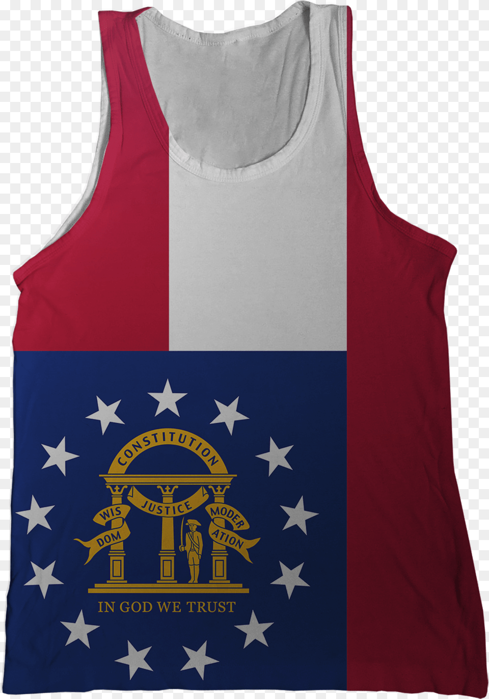 Georgia State Flag Tank Top Georgia State Flag 2017, Clothing, Tank Top, Person Free Png Download