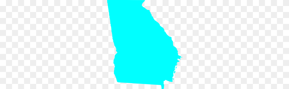 Georgia State Map Outline Solid Clip Art, Silhouette, Person, Outdoors, Water Free Png