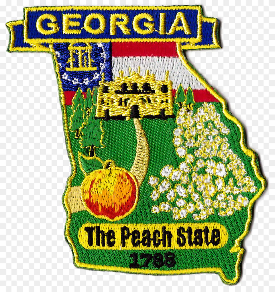 Georgia State Map Patch Emblem, Badge, Logo, Symbol, Adult Png Image
