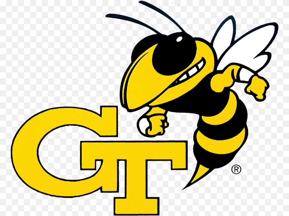 Georgia Tech Logo Yellow Jacket Georgia Tech, Animal, Bee, Insect, Invertebrate Free Transparent Png