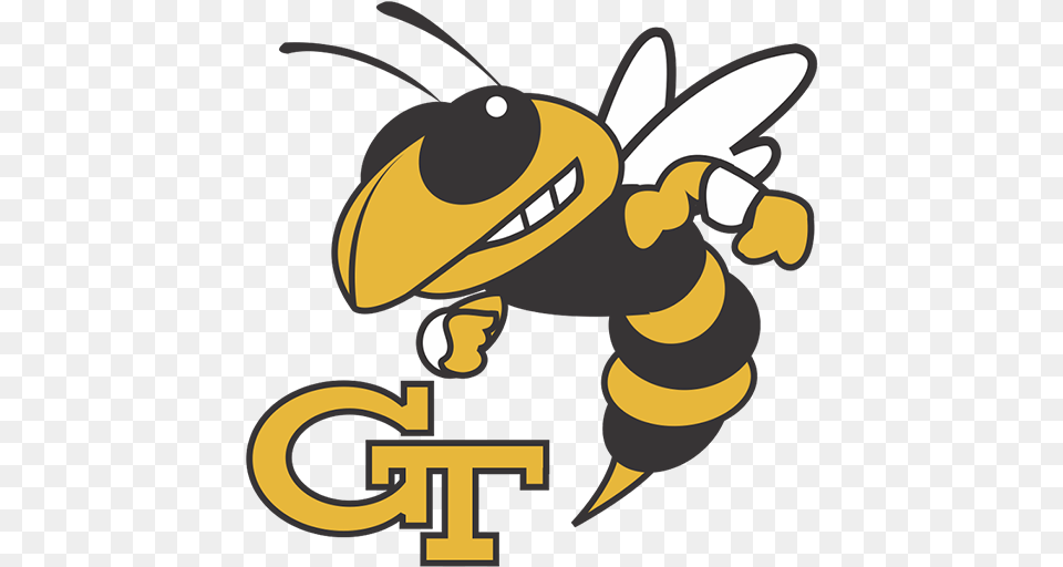 Georgia Tech Yellow Jackets Logo, Animal, Bee, Honey Bee, Insect Free Png