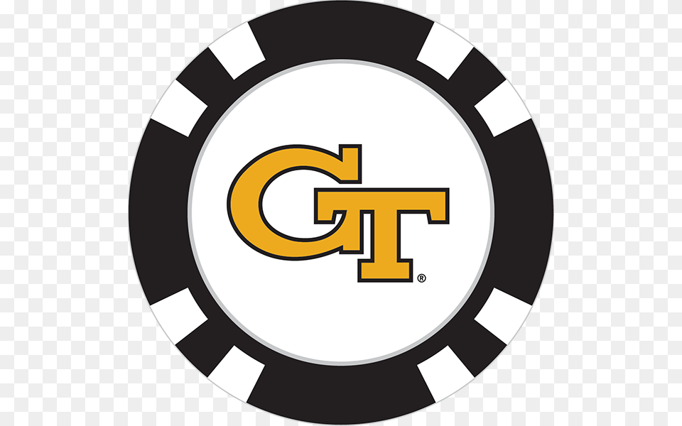 Georgia Tech Yellowjackets Poker Chip Ball Marker New England Patriots Logo Circle, Disk, Symbol Free Png Download