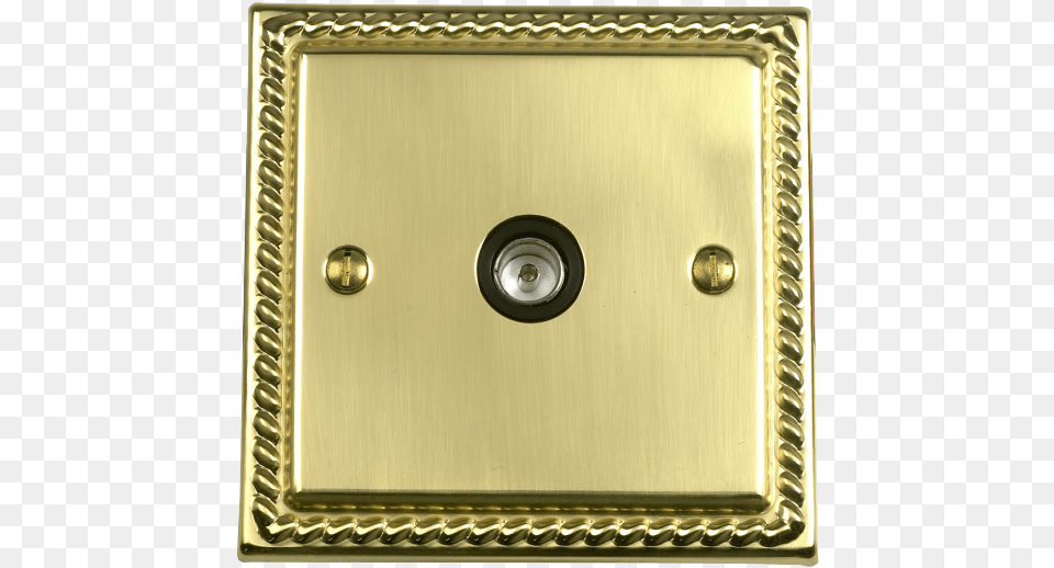 Georgian Rope Border Tv Aerial Socket Plate Solid, Electrical Device, Switch Png