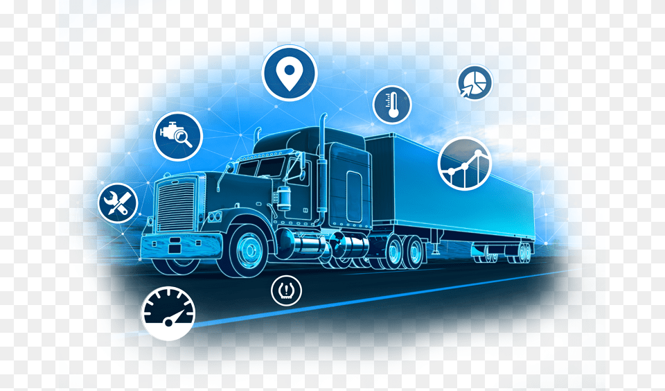 Geotab Compliance Truck Eld Eld Electronic Logging Device, Trailer Truck, Transportation, Vehicle Png Image