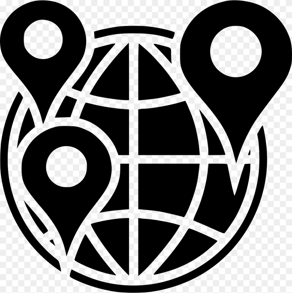 Geotargeting Map Target Pointer Globe Position Comments Geo Target Icon, Stencil, Ammunition, Grenade, Weapon Free Transparent Png