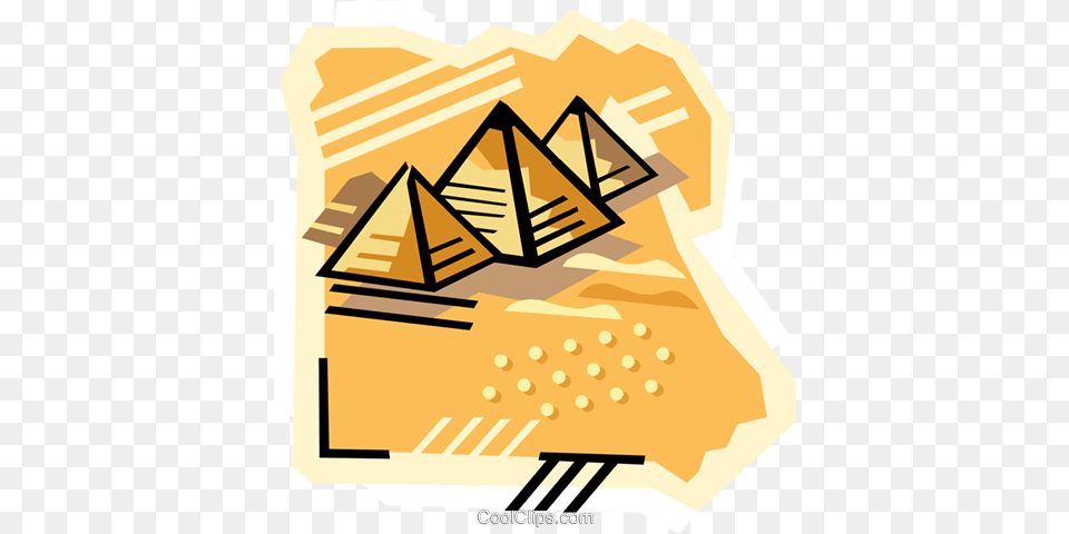 Geotechnical Style Egypt Pyramids Royalty Vector Clip Art, Architecture, Building, Housing, Bread Free Transparent Png