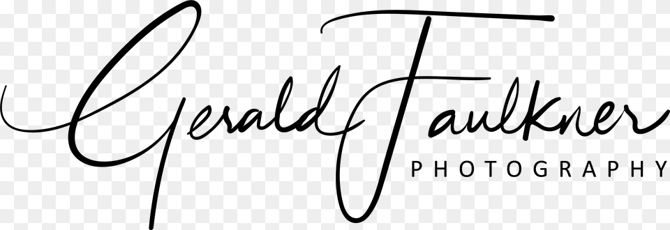 Gerald Faulkner Photography Calligraphy, Gray Free Png Download