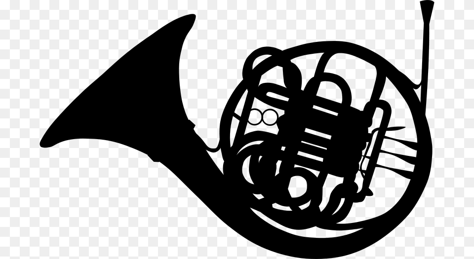 Gerald G French Horn, Gray Png