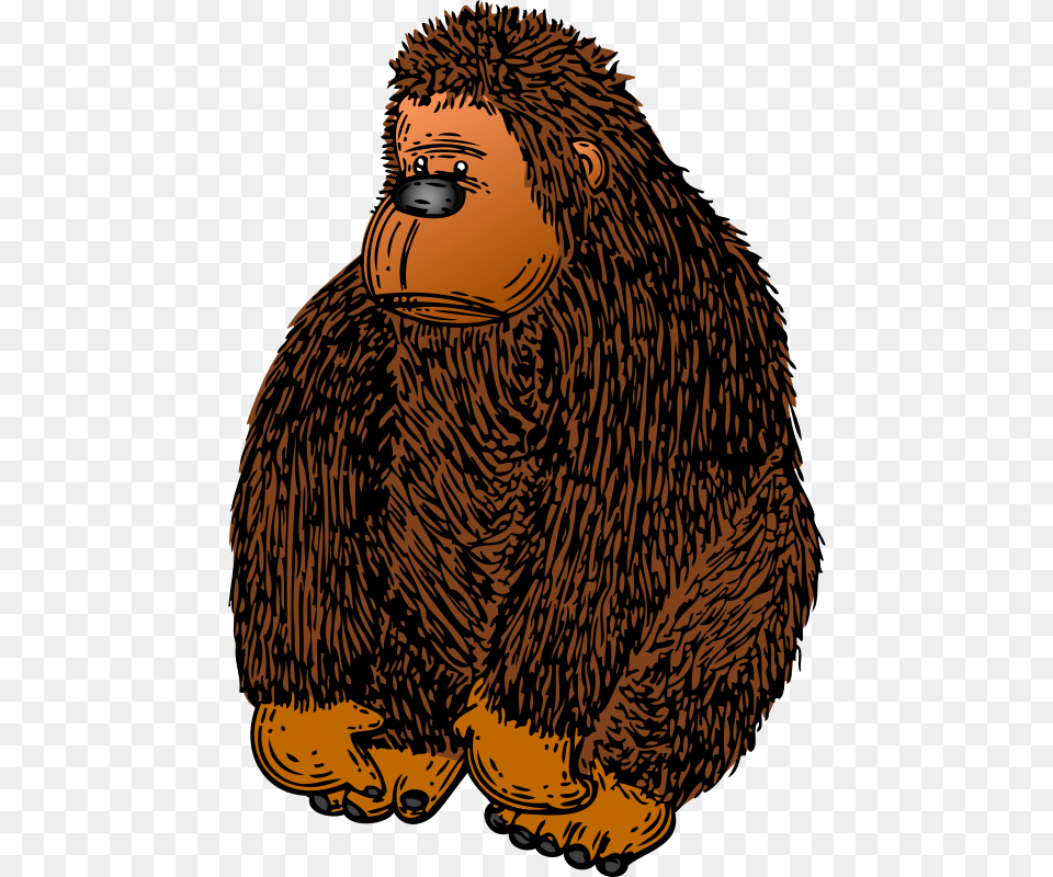 Gerald G Gorilla With Colour, Animal, Face, Head, Person Free Transparent Png