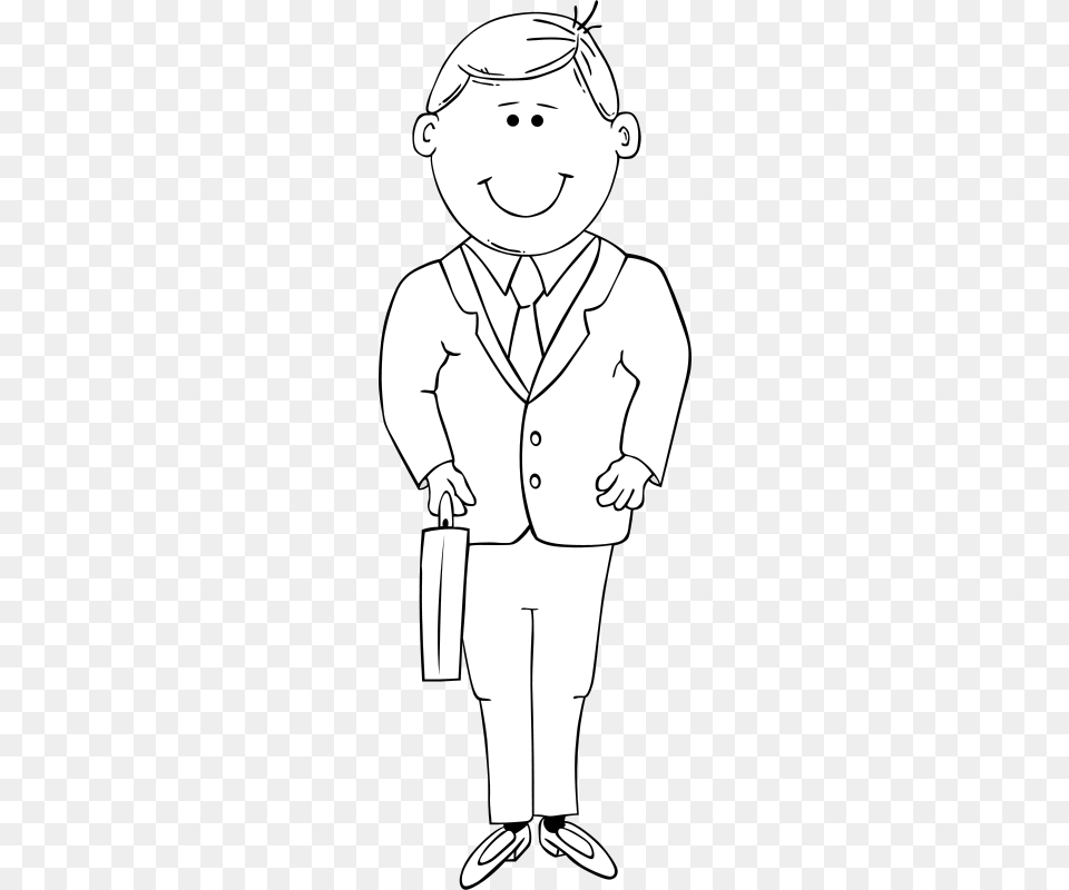 Gerald G Man In Suit Bw, Baby, Person, Stencil, Formal Wear Free Png Download