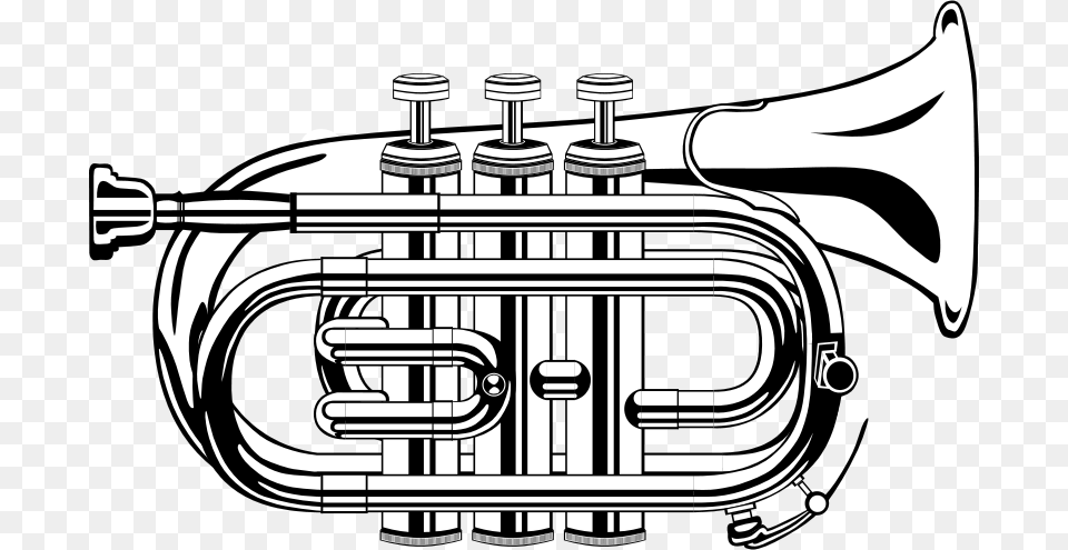 Gerald G Pocket Trumpet, Brass Section, Horn, Musical Instrument Free Png