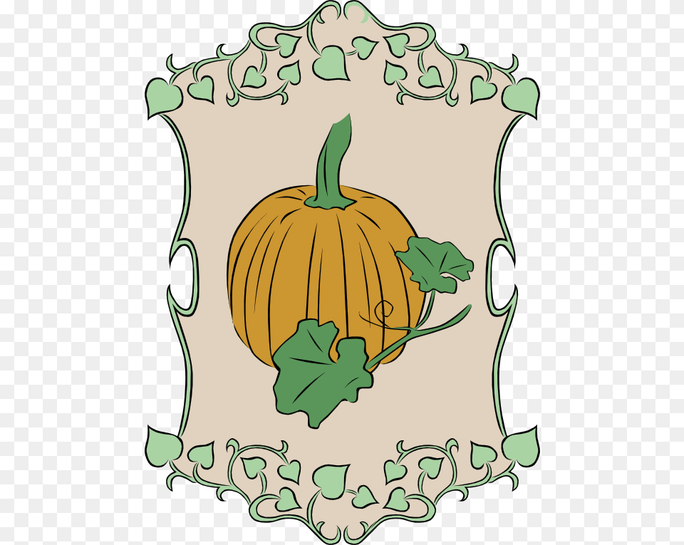 Gerald G Pumpkin In Border 555px Carrots Garden Sign Clip Art, Food, Plant, Produce, Vegetable Free Png