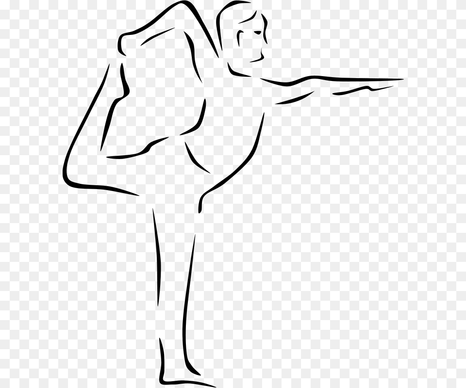 Gerald G Yoga Poses Stylized, Gray Free Png