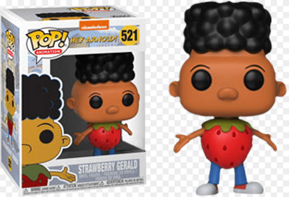 Gerald In Strawberry Suit Us Exclusive Pop Vinyl Figure Strawberry Gerald Funko Pop, Baby, Person, Face, Head Png