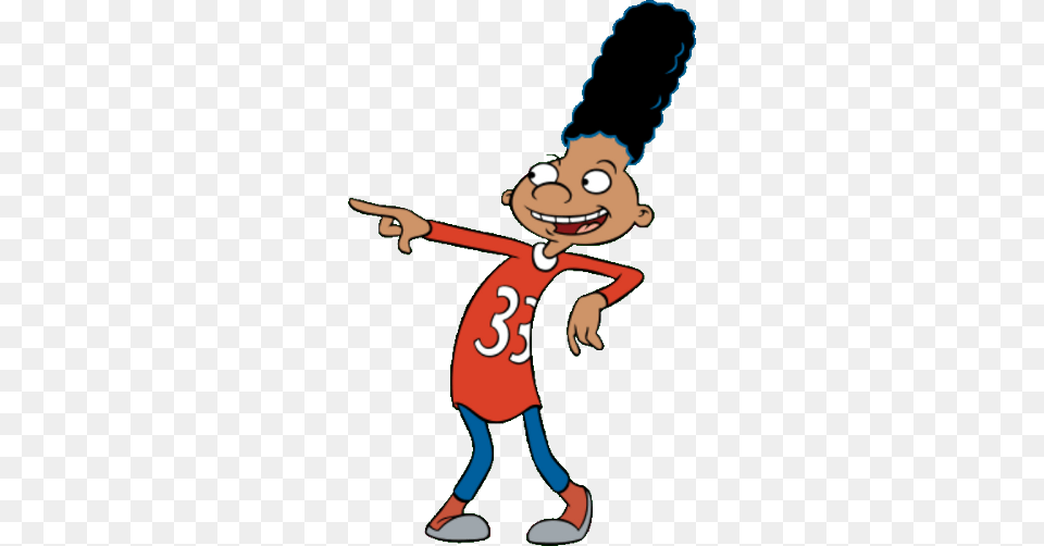 Gerald Martin Johanssen Gerald From Hey Arnold, Cartoon, Child, Female, Girl Free Png