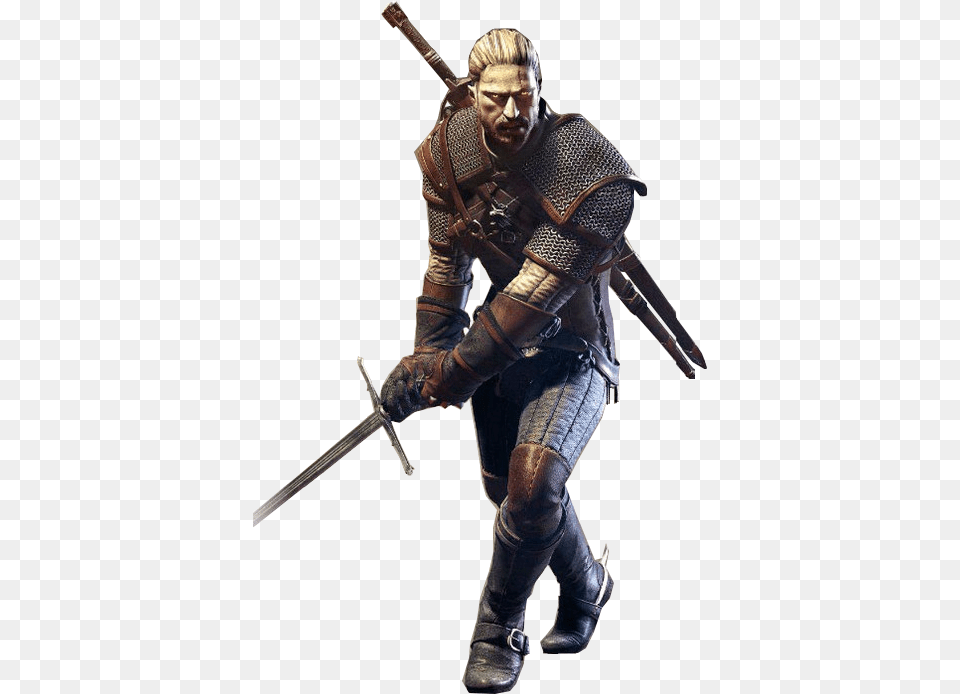 Geralt Of Rivia Witcher 3 Wild Hunt Geralt Of Rivia Costume Cosplay, Sword, Weapon, Adult, Male Png Image