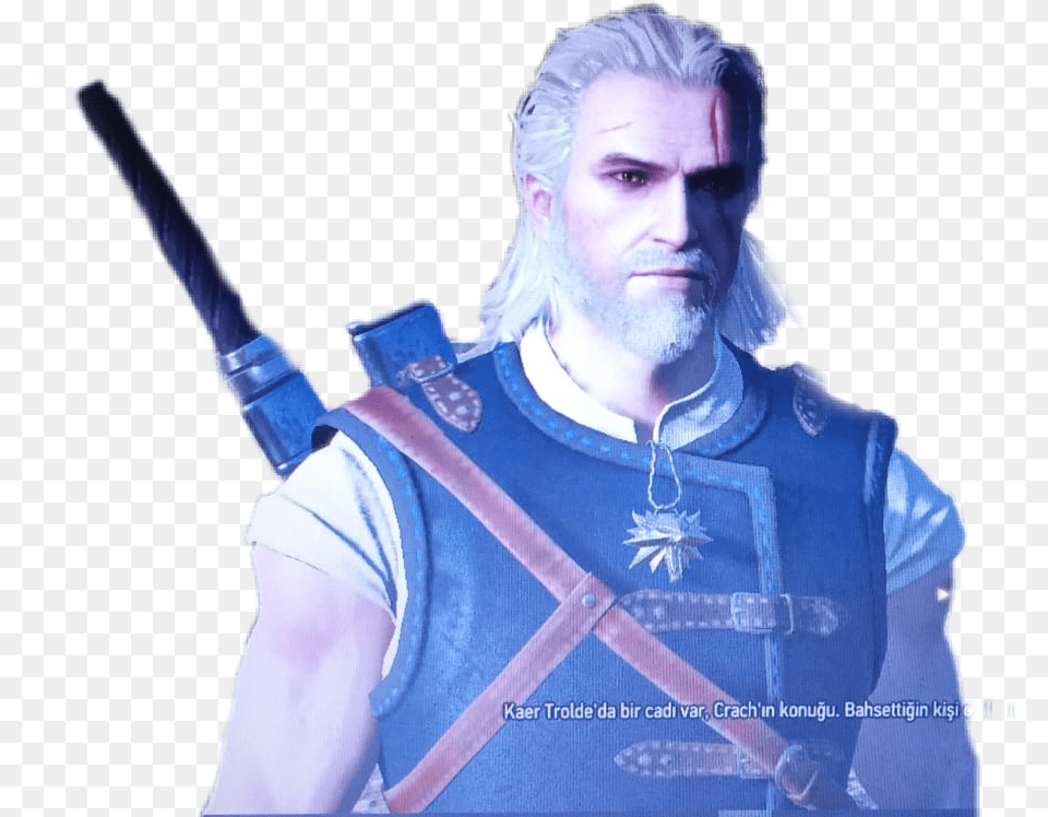 Geralt Witcher Witcher3wildhunt Action Figure, Sword, Weapon, Adult, Male Free Png Download