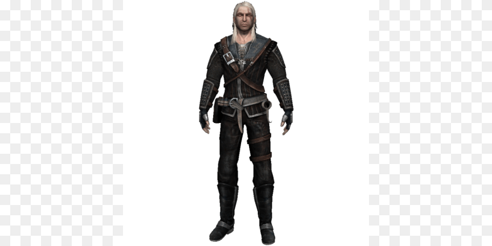 Geralt Without Armor Geralt Wearing Raven39s Armor Raven Armor, Clothing, Costume, Person, Adult Free Png