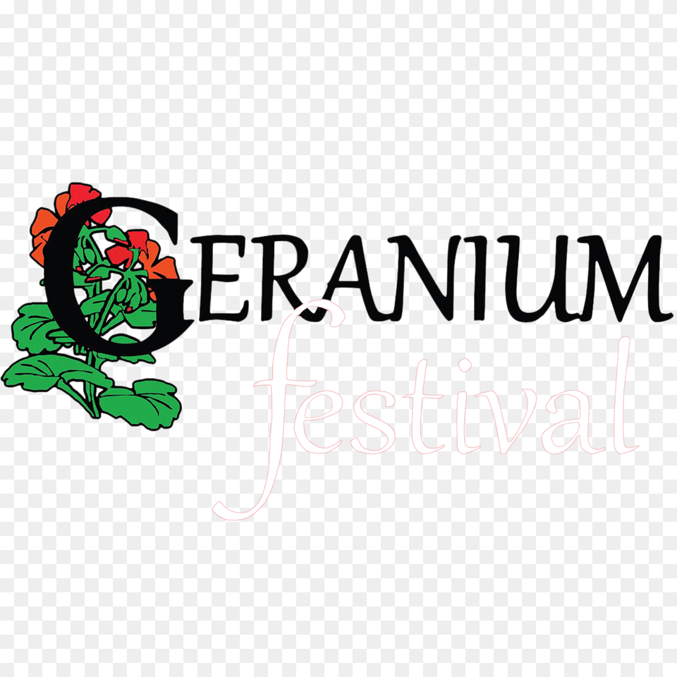 Geranium Festival Welcome To The Geranium Festival, Leaf, Plant, Art, Graphics Free Png