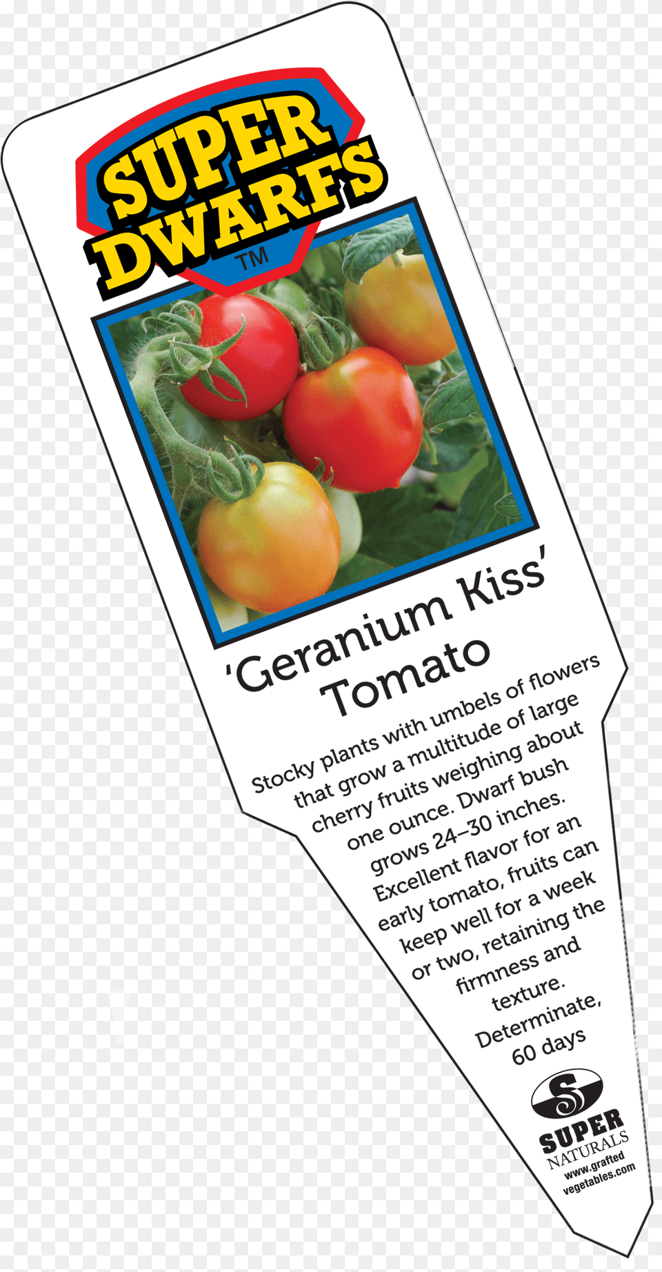 Geranium Kiss Tomato Label Cherry Tomatoes, Advertisement, Poster, Food, Produce Png Image