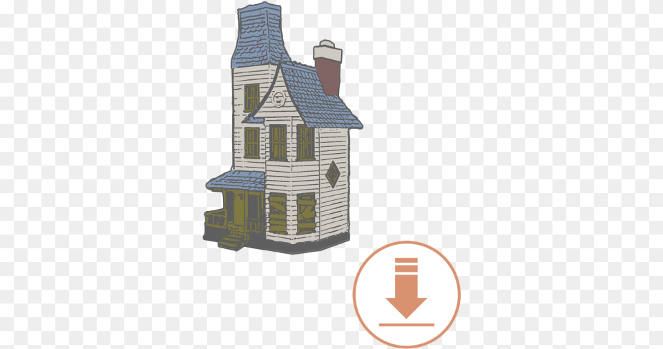 Gerard Way Haunted House Pin, Architecture, Building, Cottage, Housing Free Png Download