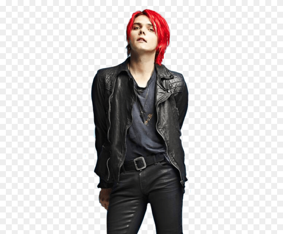 Gerard Way Red Hair, Clothing, Coat, Jacket, Adult Png