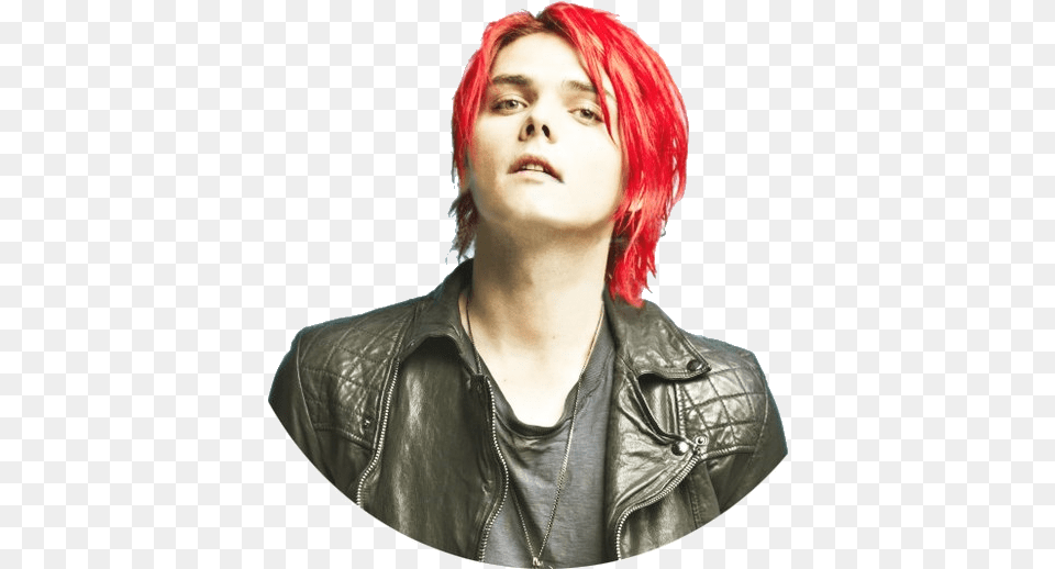 Gerard Way Red Hair Gerard Way, Clothing, Coat, Jacket, Woman Png Image