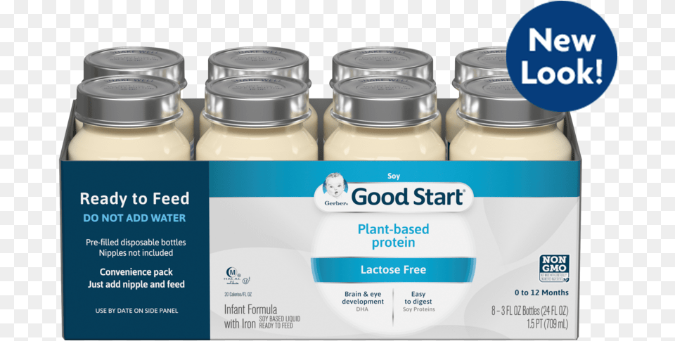 Gerber Good Start Soy Ready To Feed Infant Formula Ready To Feed Gerber Good Start, Jar, Food, Mayonnaise, Person Free Transparent Png