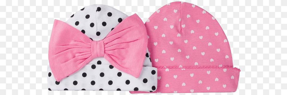 Gerber Newborn Girls39 2 Pack Caps Dot, Accessories, Formal Wear, Pattern, Tie Free Png Download