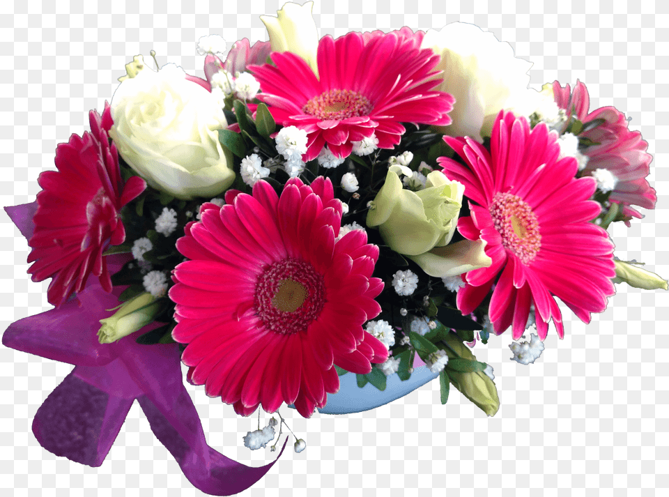 Gerbera And Rose Flower Pot, Flower Bouquet, Plant, Flower Arrangement, Daisy Png