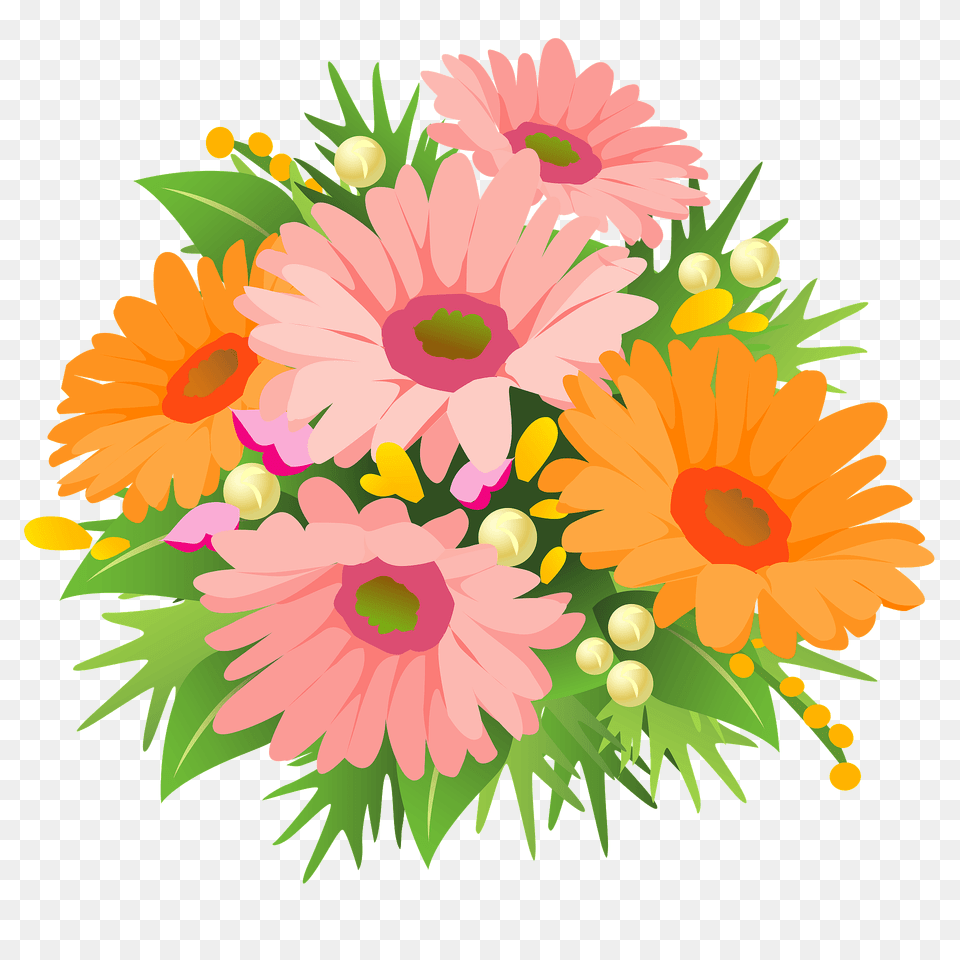 Gerbera Flower Bouquet Clipart, Art, Daisy, Floral Design, Graphics Free Png