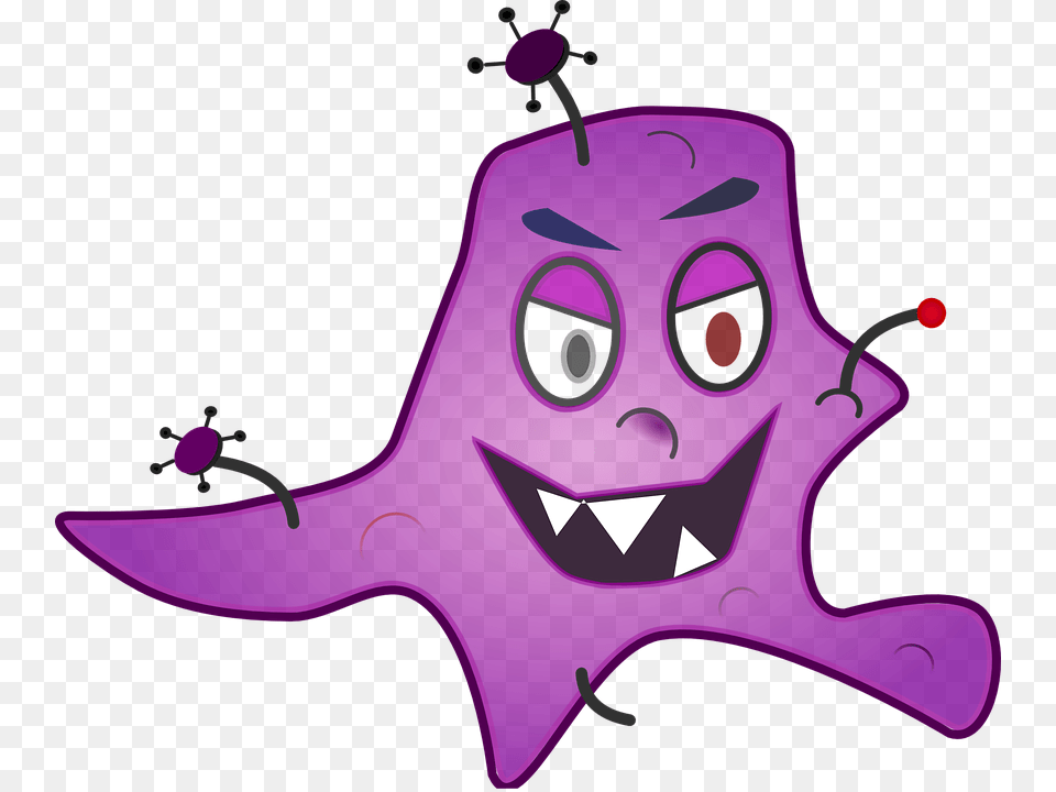 Germ Bacteria Medical Virus Infection Health Germ Clip Art, Purple Png Image