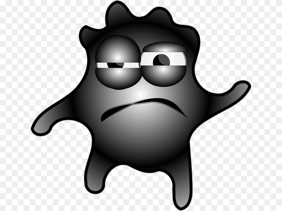 Germ Cartoon Frown Sick Nasty Infected Dirty Germ Clip Art, Baby, Person Free Png Download
