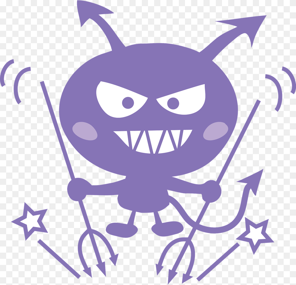 Germ Devil Clipart, Purple, Animal, Bear, Mammal Free Png