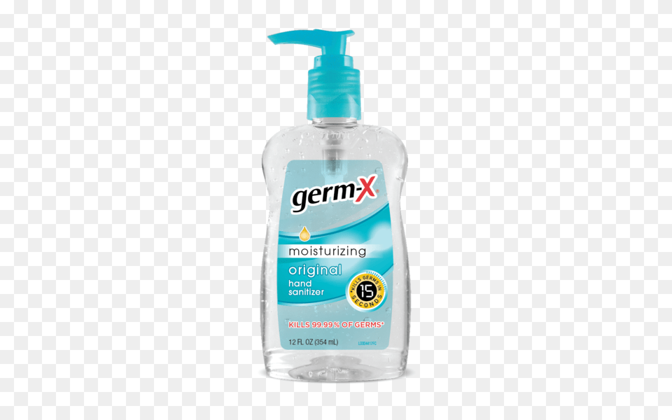 Germ X Hand Sanitizer Oz Bottle Clinical Supply Company, Lotion, Cosmetics, Perfume Png Image