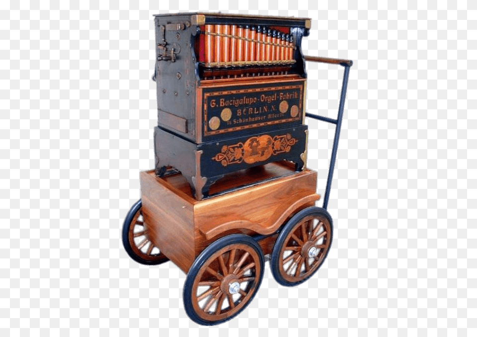 German Barrel Organ, Wheel, Machine, Vehicle, Transportation Free Png Download