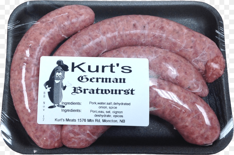 German Bratwurst At Kurt S Sausages Diot, Food, Meat, Pork, Bread Free Transparent Png