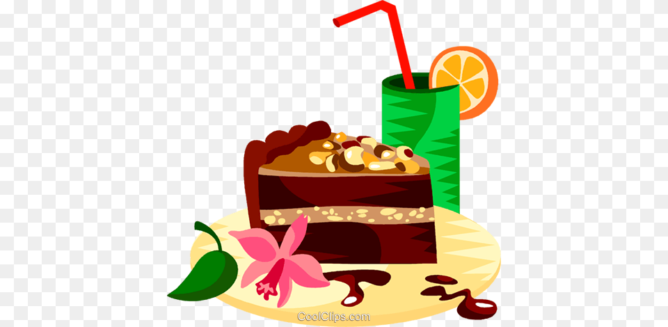 German Chocolate Cake Royalty Vector Clip Art Illustration, Dessert, Food, Birthday Cake, Cream Free Png
